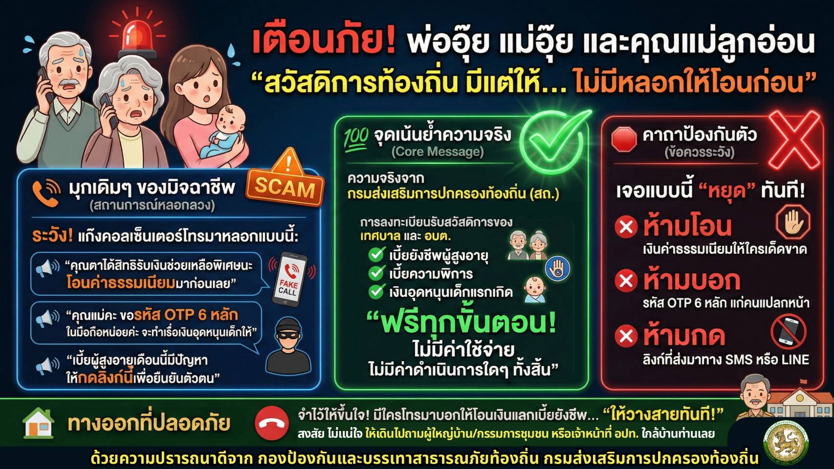 ประชาสัมพันธ์ รู้ทันกลโกง หยุดอาชญากรรมไซเบอร์